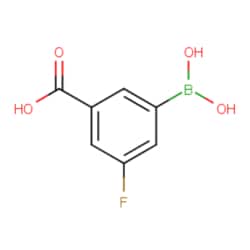Aobchem 3-Carboxy-5-fluorophenylboronic acid, AOBCHEM USA 15313-5G. 871329-84-9.
