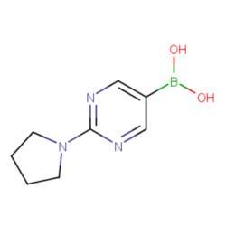 Aobchem (2-Pyrrolidin-1-ylpyrimidin-5-yl)boronic acid, AOBCHEM USA 18039-1G.