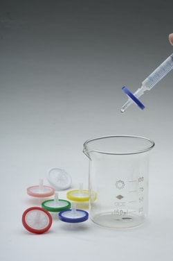 Azzota Corp Disposable Syringe Filter, Ptfe Membrane, High Density Polypropylene