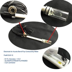 Azzota Corp Benchtop Conductivity Meter Electrode, K=10, Quantity: Each