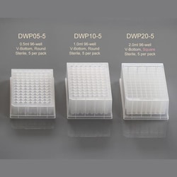 Azzota Corp 1Ml 96-Well Deep Well Plate, V-Bottom, Round, Sterile, 5/Pk,