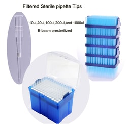 Azzota Corp 200Ul Filtered Pipette Tips, Clear, Sterile, Box, 960/Pk, Quantity: