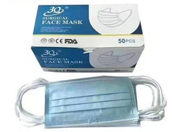 Azzota Corp Fda Approved Level 2 Surgical Mask 50/Pk, Quantity: Pack of