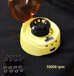 Azzota Corp Mini Centrifuge, Come With Exchangeable Rotors, One For 1.5 Ml Microtubes And One For 0.2 Ml Pcr Strip Tubes. Two Adapters, One Is 0.5 Ml And Another Is 0.2 Ml. Speed: 10000Rpm (2200Xg)