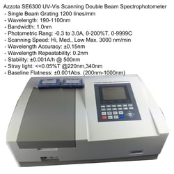 Azzota Corp Double Beam Scanning Stand-Alone Uv-Vis Spectrophotometers,