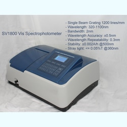 Azzota Corp Visible Spectrophotometer, 2Nm Bandwidth, 320-1100Nm, 128X64