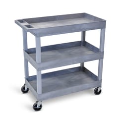 LUXOR Luxor Three Shelf Utility Cart