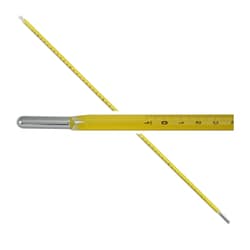 Thermco Products Inc Precision lab Hg thermometer, Fractional degree, -1 deg./201 deg.C, 0.1 deg.C div, TOTAL imm, 610mm