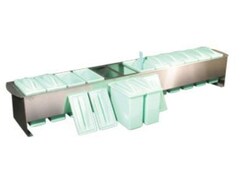 Medicus Health Slide Staining Station, 12 Place, 12 Dishes With Lids &