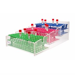 Medicus Health Stair-Step Tube Rack Storage Organizer & Transporter