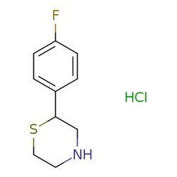 eMolecules​ 2-(4-FLUOROPHENYL) THIOMORPHOLINE HYDROCHLORIDE | 1185040-16-7