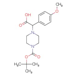eMolecules​ 2-{4-[(TERT-BUTYL)OXYCARBONYL]PIPERAZINYL}-2-(4-METHOXYPHENYL)ACETIC