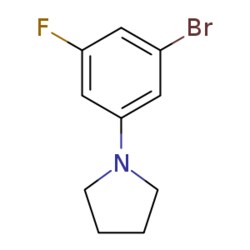 eMolecules​ 1-Bromo-3-fluoro-5-pyrrolidinobenzene | 1199773-24-4 | 1G |