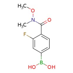 eMolecules​ N-Methoxy-N-methyl 4-borono-2-fluorobenzamide | 913835-59-3