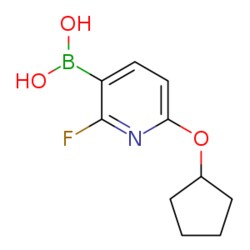 eMolecules​ 6-(Cyclopentyloxy)-2-fluoropyridine-3-boronic acid | 2096339-69-2 | 1G | Purity: 97%