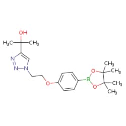 eMolecules​ 4-(2-(4-Hydroxyisopropyl-1,2,3-triazol-1-yl)ethoxy)phenylboronic