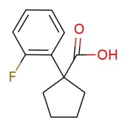 eMolecules​&nbsp;214262-96-1 | 1-(2-Fluorophenyl)cyclopentane-1-carboxylic acid | Combi-Blocks | MFCD00800622 | 208.232 | C12H13FO2 | 98.000 | OC(=O)C1(CCCC1)c1ccccc1F | 1g | 205383708