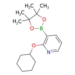 eMolecules​&nbsp;2-Cyclohexyloxypyridine-3-boronic acid, pinacol ester | 1073354-43-4 | 5G | Purity: 95%
