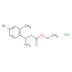 eMolecules​ Ethyl 3-amino-3-(4-bromo-2-methylphenyl)propanoate, HCl | 502842-45-7