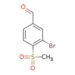 eMolecules​ 3-Bromo-4-(methylsulfonyl)benzaldehyde | 254878-96-1 | 1G |