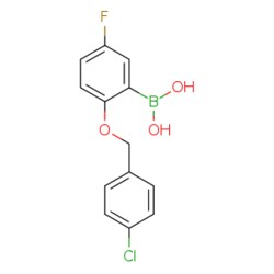 eMolecules​ 2-(4-Chlorophenylmethoxy)-5-fluorophenylboronic acid | 1256358-54-9