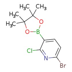 eMolecules​ 6-Bromo-2-chloro-3-(4,4,5,5-tetramethyl-1,3,2-dioxaborolan-2-yl)pyridine