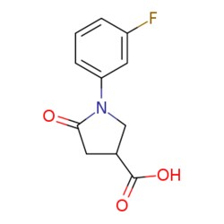 eMolecules​ 1-(3-Fluorophenyl)-5-oxopyrrolidine-3-carboxylic acid | 566154-63-0