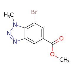 eMolecules​ Methyl 7-bromo-1-methyl-1,2,3-benzotriazole-5-carboxylate |