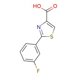 eMolecules​ 2-(3-Fluorophenyl)-1,3-thiazole-4-carboxylic acid | 886369-06-8