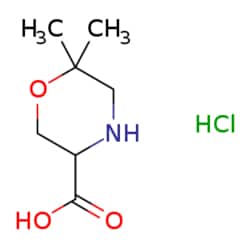 eMolecules​ 1255098-60-2 | 6,6-Dimethyl-morpholine-3-carboxylic acid hydrochloride | J | Buy Online | eMolecules​ | Fisher Scientific