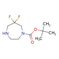 eMolecules​&nbsp;6,6-DIFLUORO-[1,4]DIAZEPANE-1-CARBOXYLIC ACID TERT-BUTYL ESTER | 1166820-07-0 | 1G | Purity: 95%
