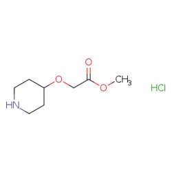 eMolecules​ (Piperidin-4-yloxy)acetic acid methyl ester hydrochloride |