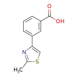 eMolecules​&nbsp;3-(2-Methyl-1,3-thiazol-4-yl)benzoic acid | 28077-41-0 | 250MG | Purity: 98%