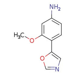 eMolecules​ 3-Methoxy-4-(1,3-oxazol-5-yl)aniline | 198821-79-3 | 1G | Purity: