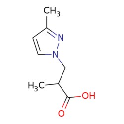 eMolecules​ 2-Methyl-3-(3-methyl-pyrazol-1-yl)-propionic acid | 371212-60-1