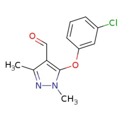 eMolecules​ 5-(3-Chlorophenoxy)-1,3-dimethyl-1H-pyrazole-4-carbaldehyde | 109925-12-4 | 1G | Purity: 95%