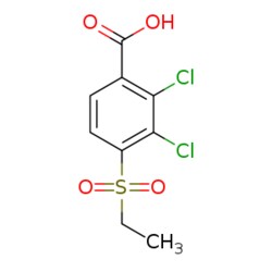 eMolecules​ 2,3-Dichloro-4-(ethylsulfonyl)-benzenecarboxylic acid | 105917-76-8