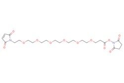 eMolecules​&nbsp;Mal-PEG6-NHS ester | Broadpharm | 1599472-25-9 | MFCD20926374 | 530.527 | C23H34N2O12 | 98.000 | O=C(CCOCCOCCOCCOCCOCCOCCN1C(=O)C=CC1=O)ON1C(=O)CCC1=O | 250mg | 208572696