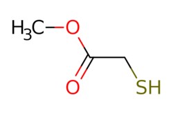 eMolecules​&nbsp;2365-48-2 | Methyl thioglycolate | Oakwood Chemical | MFCD00004873 | 106.140 | C3H6O2S | 97.000 | COC(=O)CS | 5g | 537672788