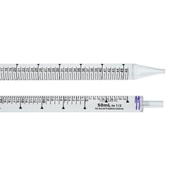 CELLTREAT Scientific Products 50mL Serological Pipet, Paper/Plastic Wrapped, Sterile