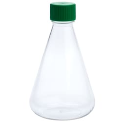 CELLTREAT Scientific Products 1000mL Erlenmeyer Flask, Solid Cap, Plain Bottom, PETG, Sterile