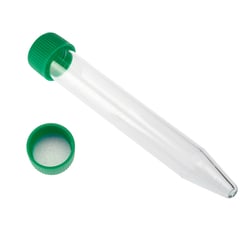 CELLTREAT Scientific Products&nbsp;15mL Polystyrene Centrifuge Tube, Sure Cap  - Bag, Sterile
