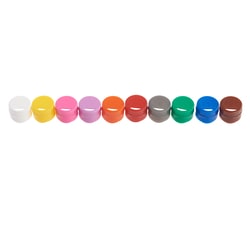 CELLTREAT Scientific Products Assorted Color Cap Insert for CF Cryogenic