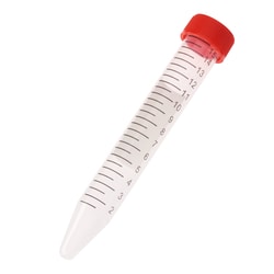 CELLTREAT Scientific Products 15mL Centrifuge Tube, Red Cap - Bag, Sterile,
