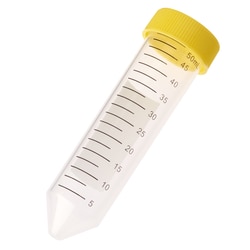 CELLTREAT Scientific Products 50mL Centrifuge Tube, Yellow Cap - Bag, Sterile, 500/CS