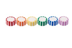 CELLTREAT Scientific Products CAP ONLY, Screw Top Micro Tube Cap, Grip Cap With Integrated O-Ring, Assorted, Non-sterile, 1000/CS