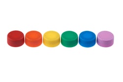 CELLTREAT Scientific Products CAP ONLY, Screw Top Micro Tube Cap, O-Ring, Opaque, Assorted Colors, Non-sterile, 1000/CS