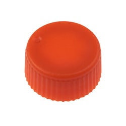CELLTREAT Scientific Products CAP ONLY, Screw Top Micro Tube Cap, O-Ring, Opaque, Orange, Non-sterile, 1000/CS