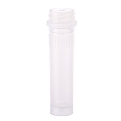 CELLTREAT Scientific Products&nbsp;TUBE ONLY, 2.0mL Screw Top Micro Tube, Self-Standing, Grip Band, Non-sterile, 1000/CS