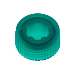 CELLTREAT Scientific Products CAP ONLY, Screw Top Micro Tube Cap, O-Ring, Translucent, Green, Non-sterile, 1000/CS